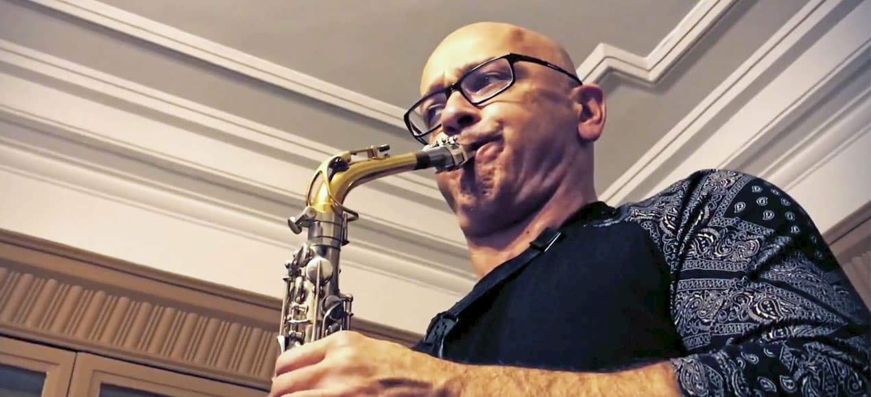 Rampone and Cazzani tenor saxophone necks arranged for comparison